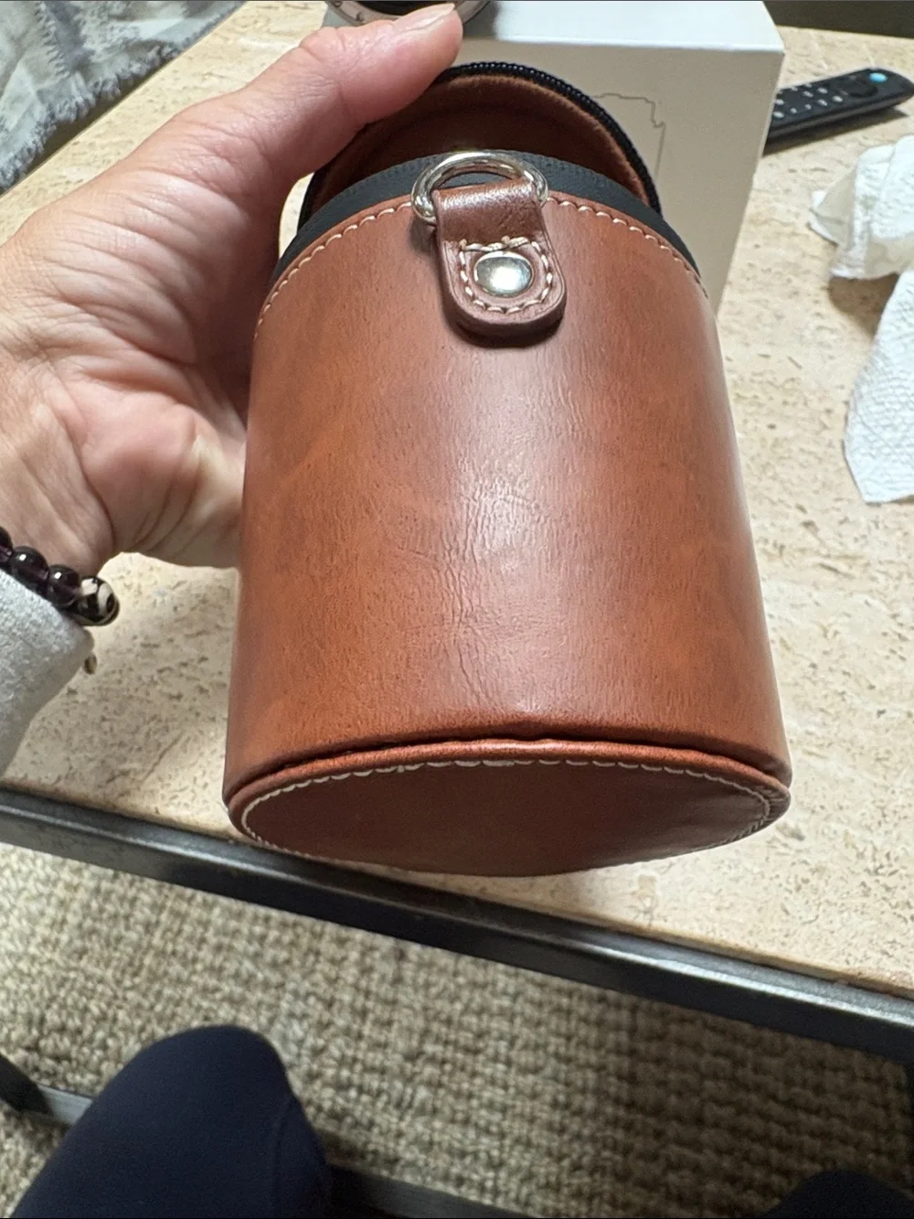 Artisan 10mm F2.8 Wide-Angle Lens with Brown Leather Carry Case